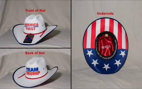 America First Team Trump Cowboy Hat